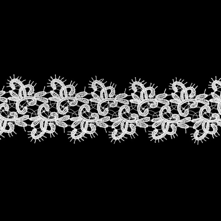Decorated Floral Design Lace | Width 9.1cm (3.6 inches) 91mm