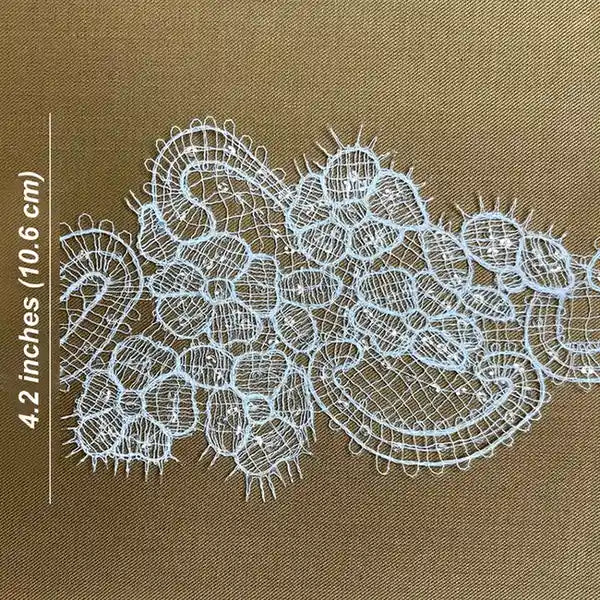 Decorative Floral Lace | Width 10.6cm (4.2 inches) 106mm