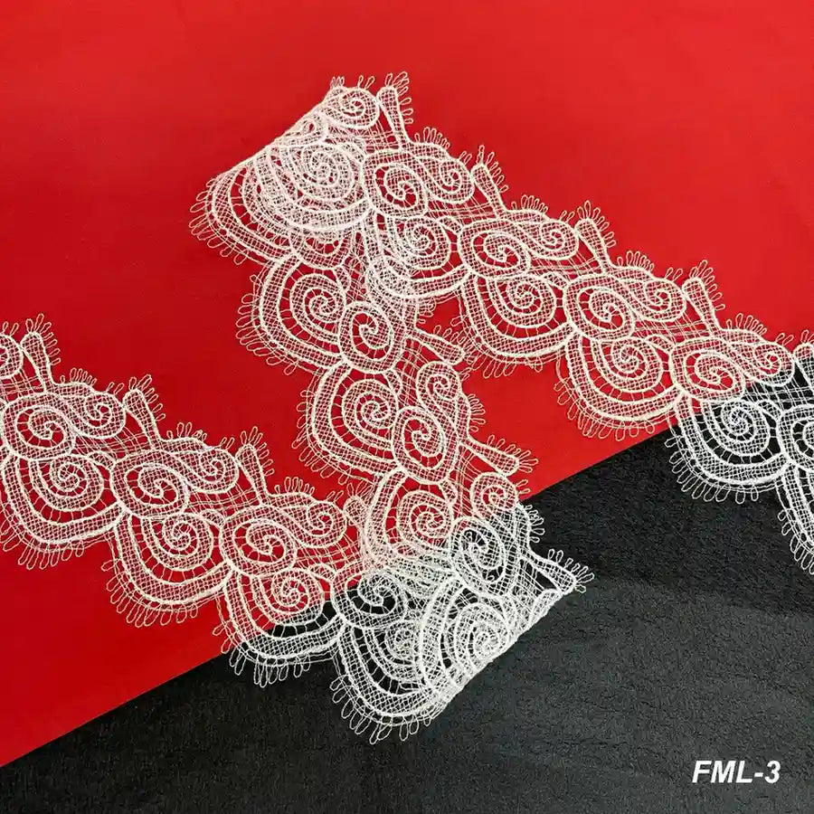 Classic Scroll Lace | Width 9.3cm (3.7 inches) 93mm