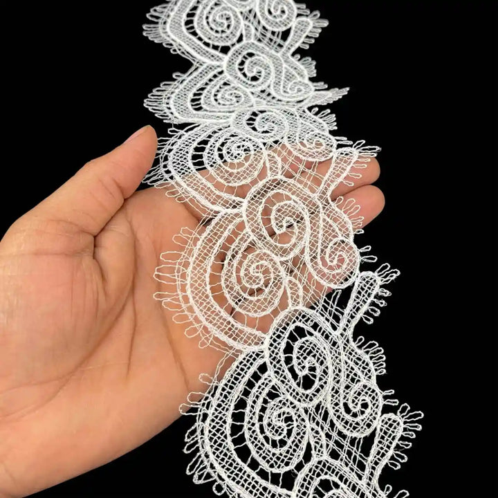 Classic Scroll Lace | Width 9.3cm (3.7 inches) 93mm