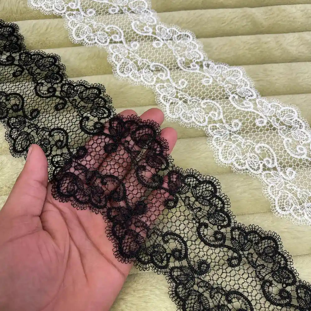 Seraphine Ornate Scroll Lace | Width 8.3cm (3.3 inches) 83mm