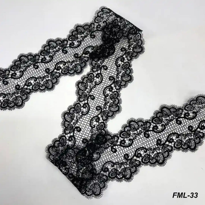 Seraphine Ornate Scroll Lace | Width 8.3cm (3.3 inches) 83mm