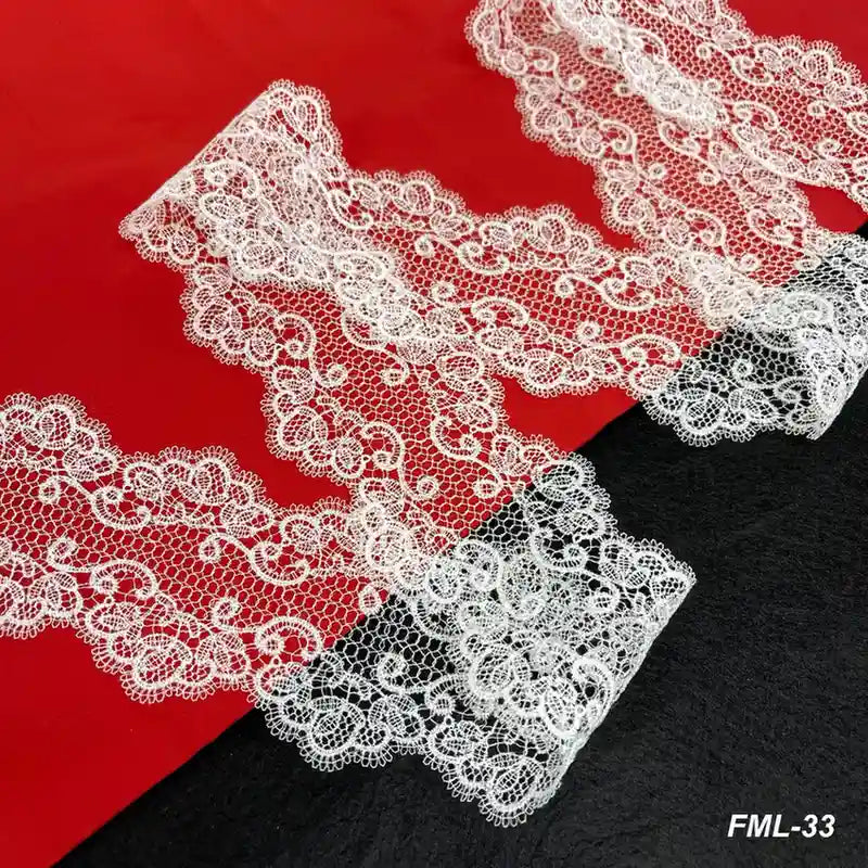Seraphine Ornate Scroll Lace | Width 8.3cm (3.3 inches) 83mm
