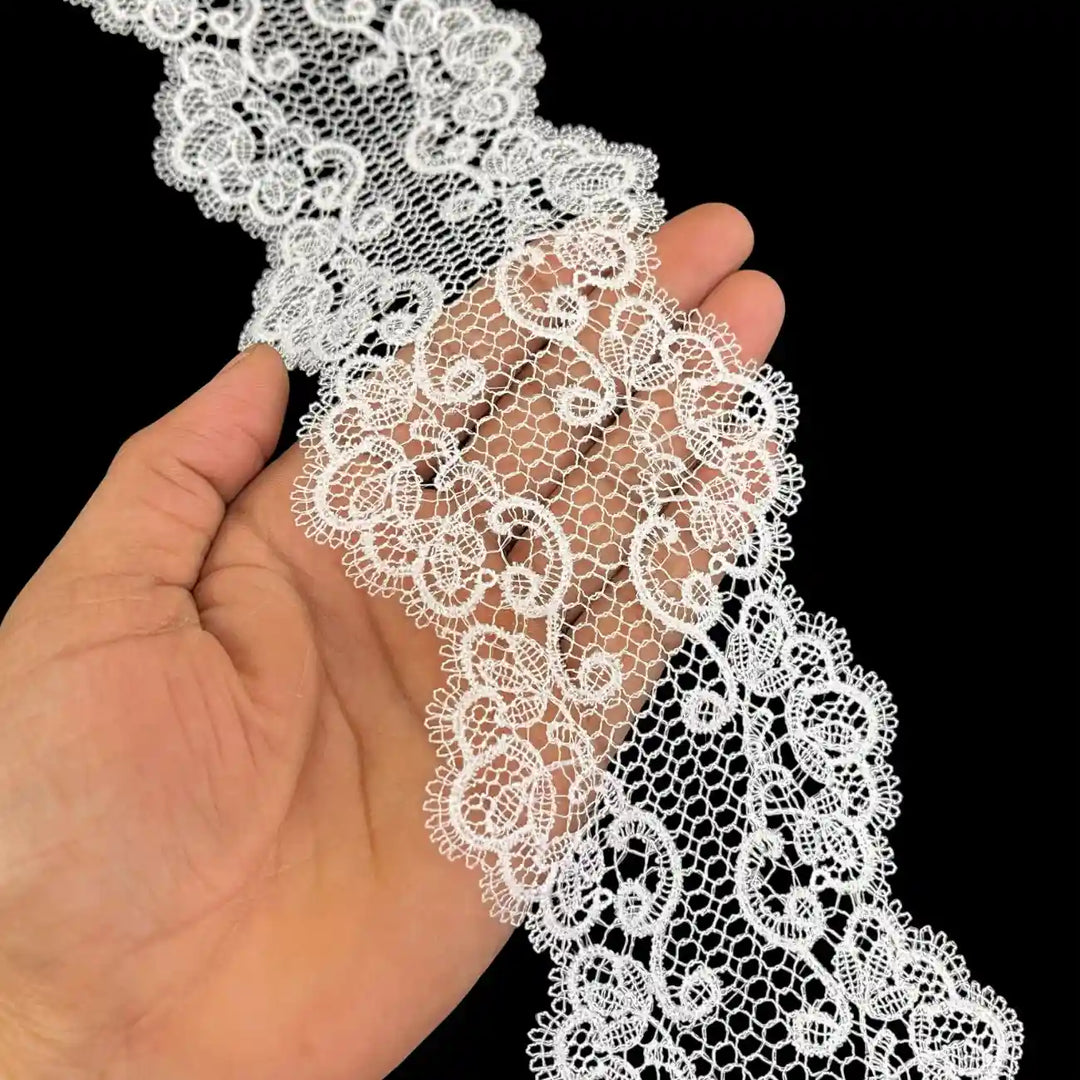 Seraphine Ornate Scroll Lace | Width 8.3cm (3.3 inches) 83mm