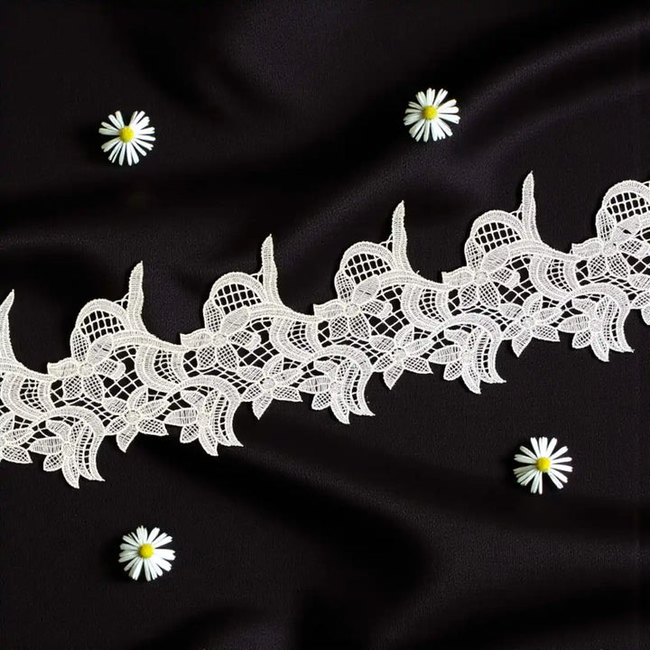 Graceful Leaf & Floral Lace | Width 17.7cm (7 inches) 177mm