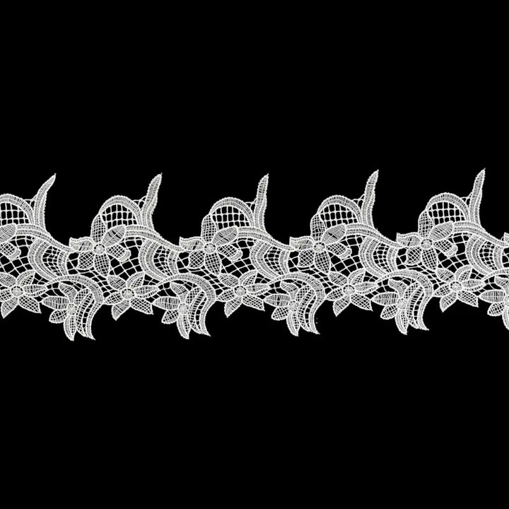 Graceful Leaf & Floral Lace | Width 17.7cm (7 inches) 177mm