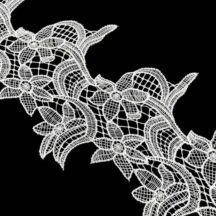 Graceful Leaf & Floral Lace | Width 17.7cm (7 inches) 177mm