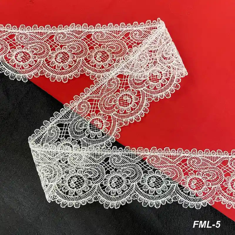 Traditional Floral Lace Border Pattern Design | Width 8.8cm (3.5 inches) 88mm