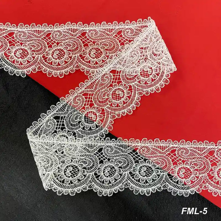 Traditional Floral Lace Border Pattern Design | Width 8.8cm (3.5 inches) 88mm