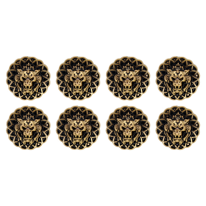 Lion Head Buttons for Clothing and Accessories