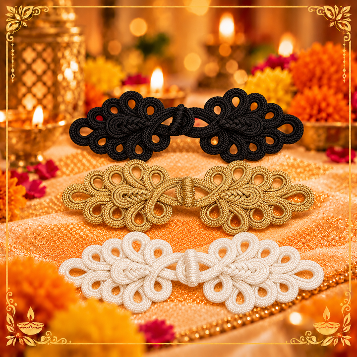 1 Pair Big Size | Intricate Butterfly Pankou Fastener
