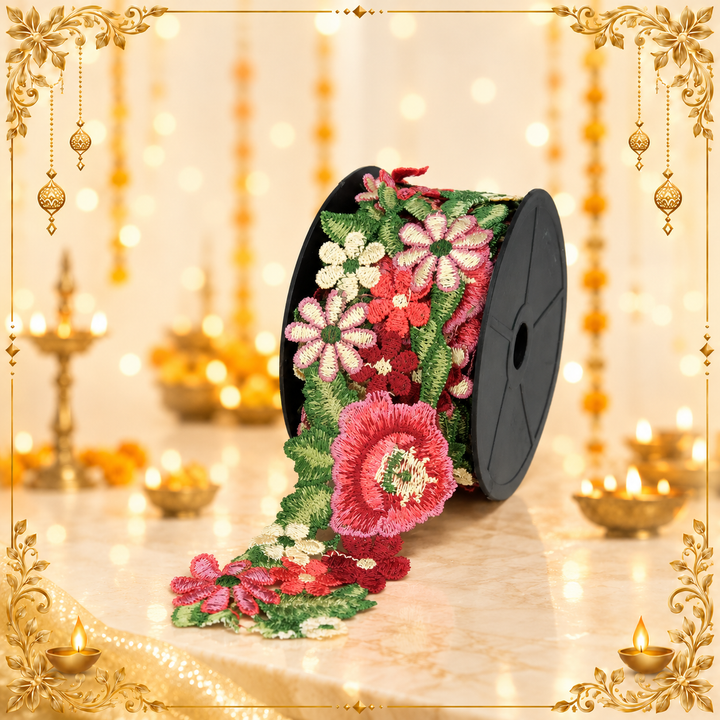 Embroidery Floral Lace Trim | 2 Meters