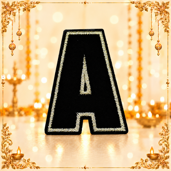 Letter A Hot fix Or Sew Patch