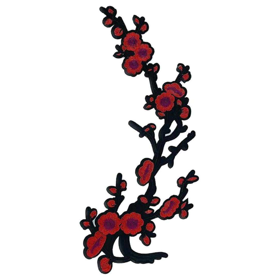 Flower sew patch by Ani Accessories, detailed floral design patch for dresses, kurtis, jackets, bags, and DIY fashion