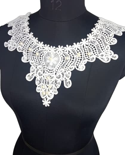Front view of new round neckline by Ani Accessories on women’s garments showing updated design details