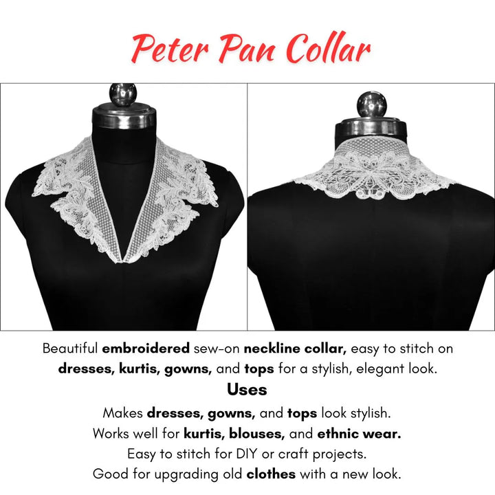 Floral Scalloped Peter Pan Collar