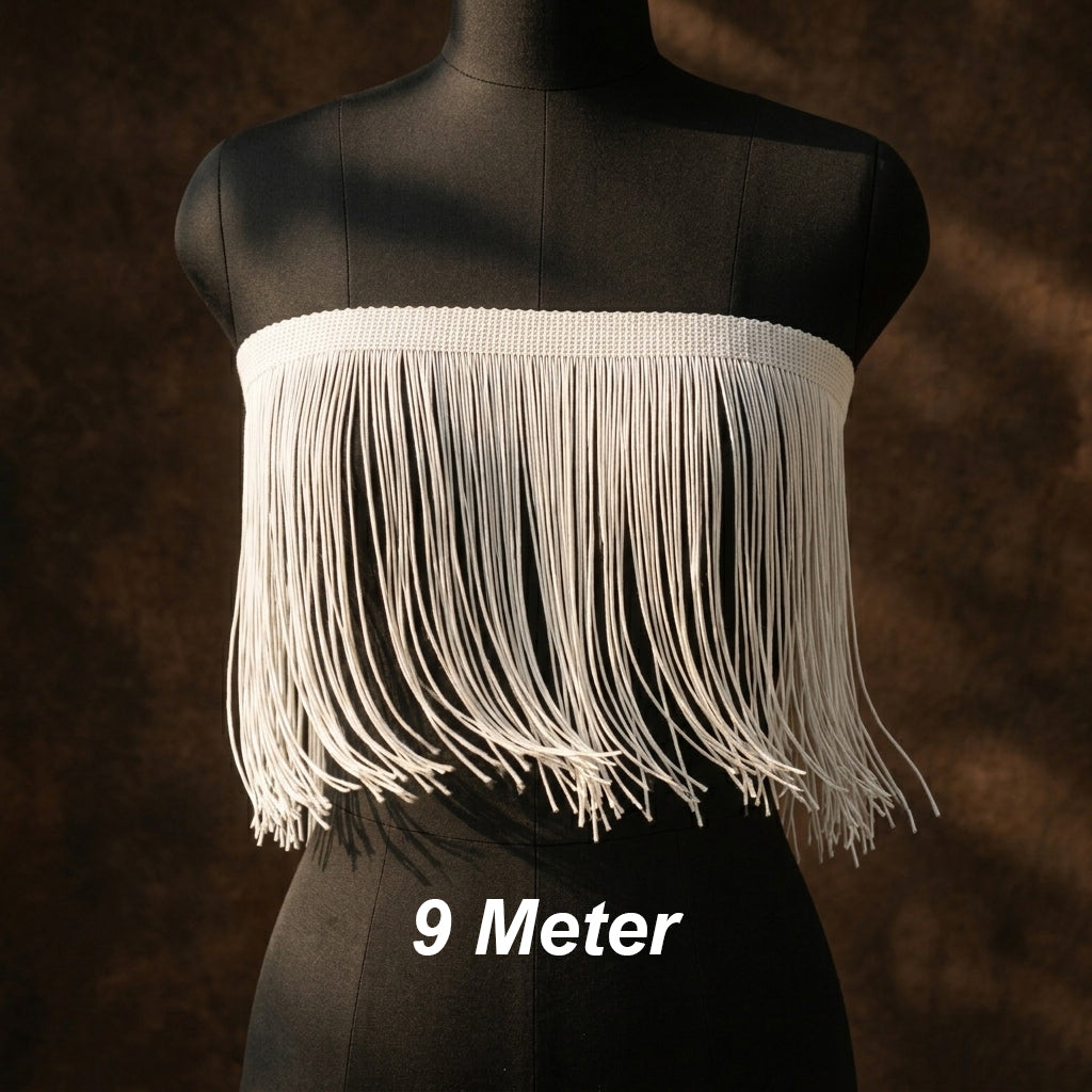 10 Inch | 2 Meter Opulent Cascade Fringe Lace