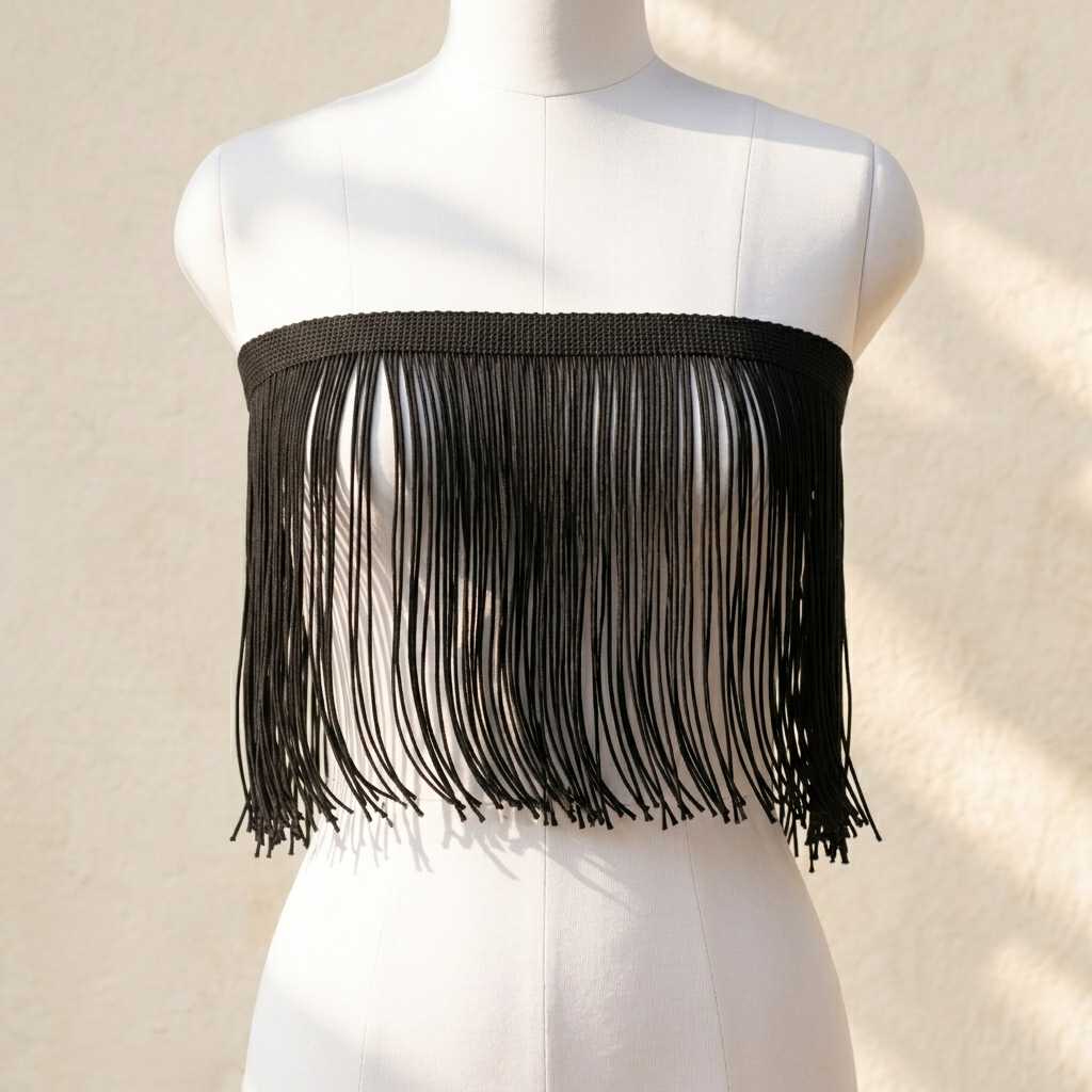 10 Inch | 2 Meter Opulent Cascade Fringe Lace