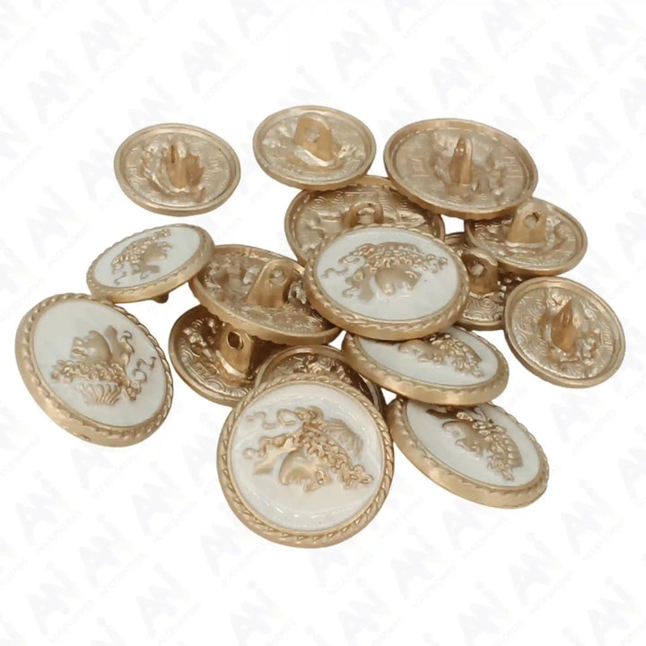 Golden metal buttons by Ani Accessories 