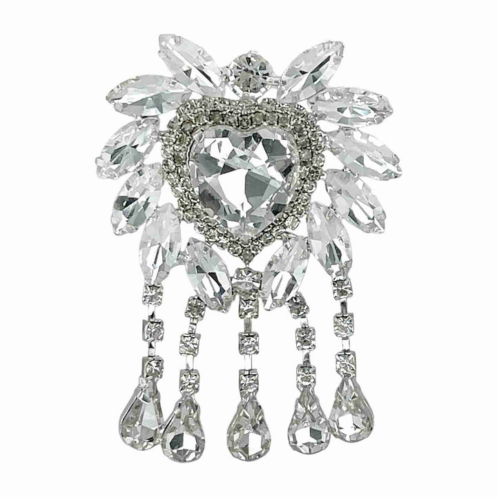 Diamond Silver Luxury Style Brooch