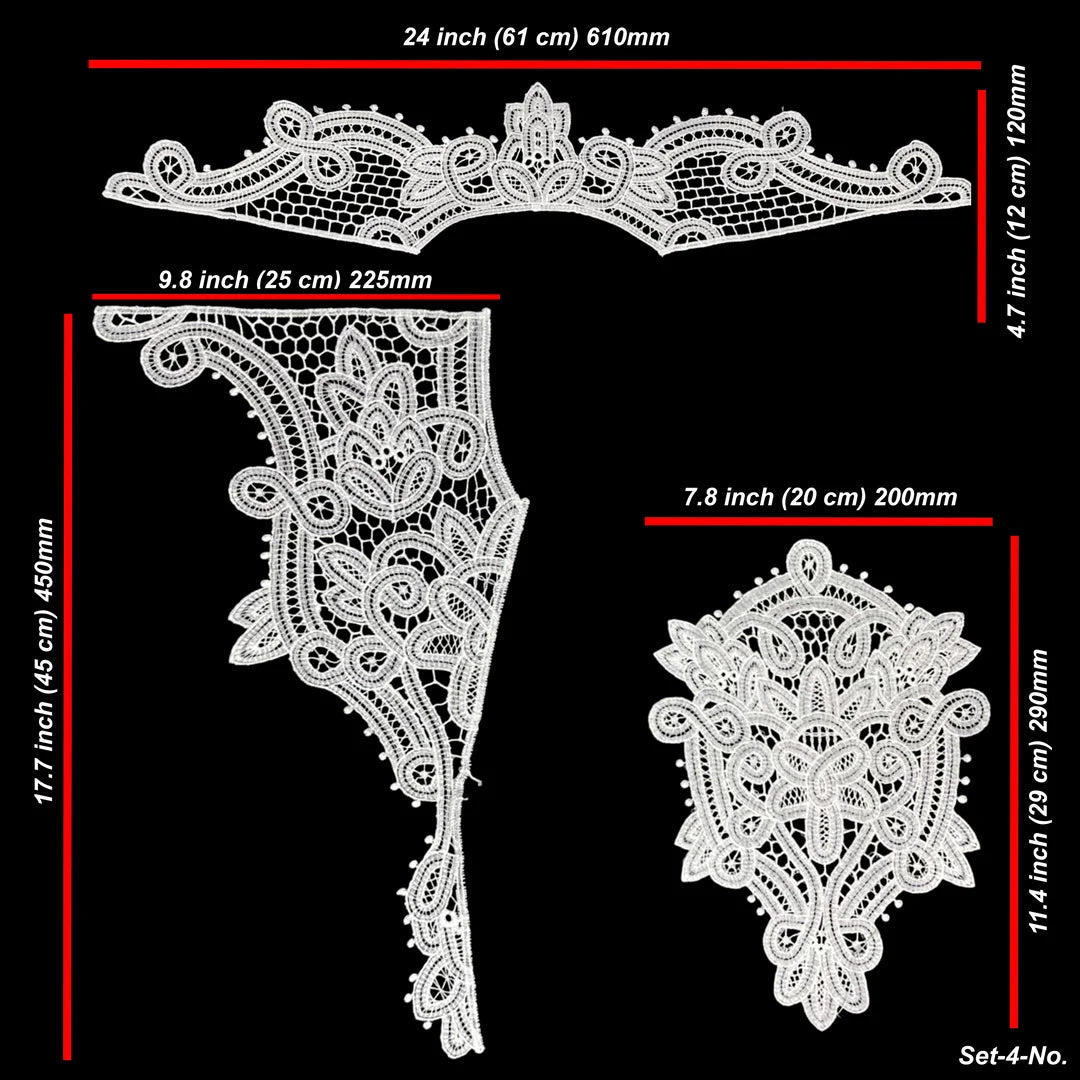 Victorian Bodice Applique | Yoke lace set