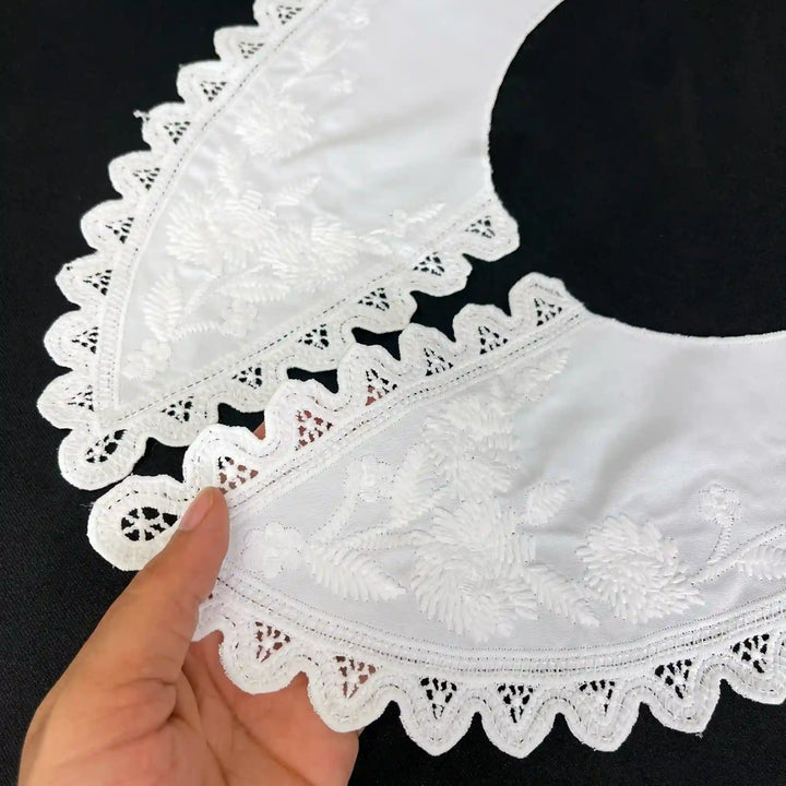Cutwork Embroidery Peter Pan Collar