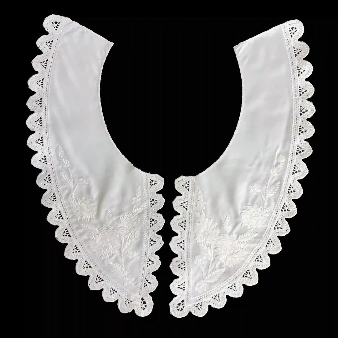 Cutwork Embroidery Peter Pan Collar