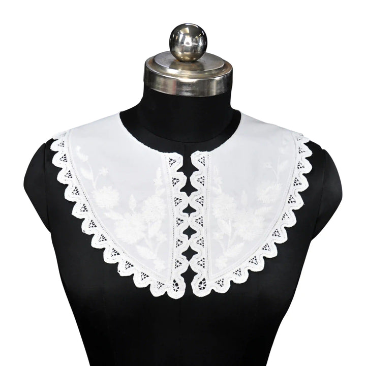 Cutwork Embroidery Peter Pan Collar