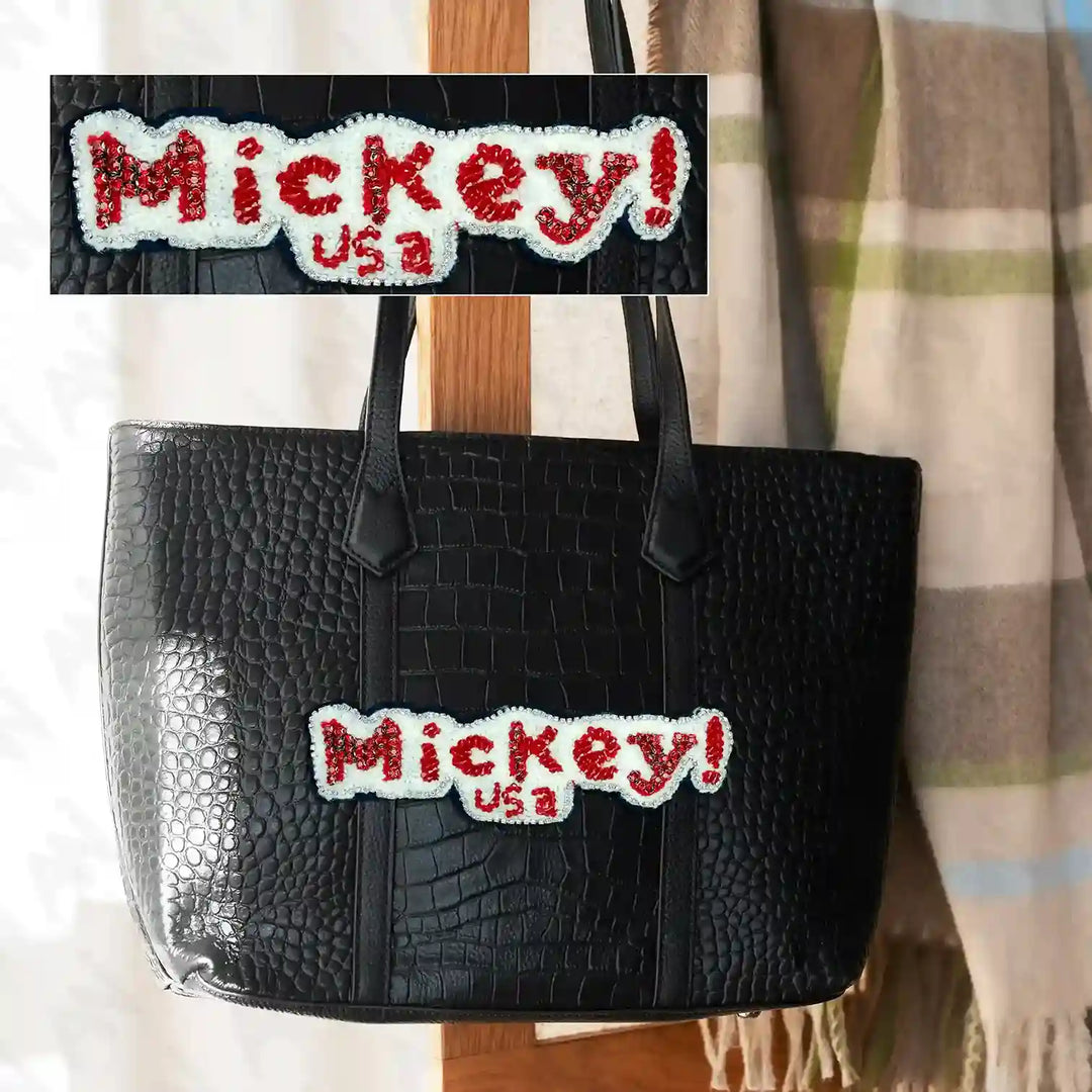 Mickey Usa Bead Patch
