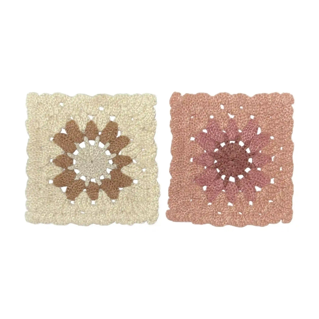 Daisy Granny Square Patch | 2 Piece