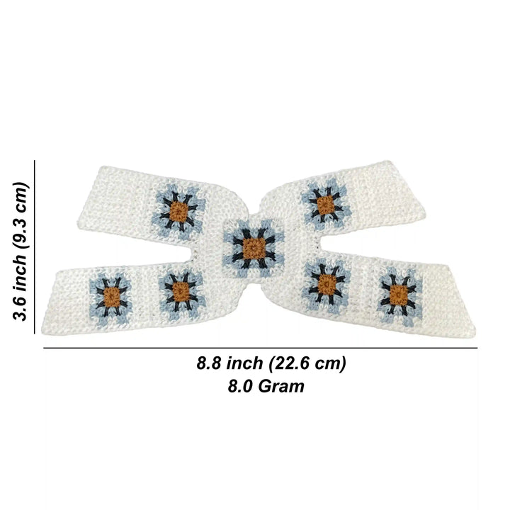 X-Shaped Granny Square Crochet Patch