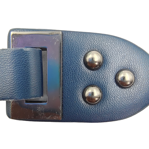 Nickel With  PU Snap Belt Buckle