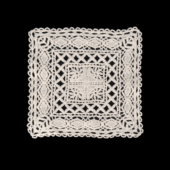 Cream-Colored Crochet Cotton patch