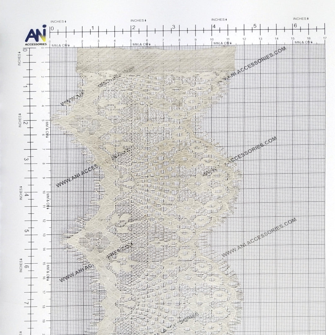 Chantilly Lace -  Eyelash Floral Scalloped Edge Trim
