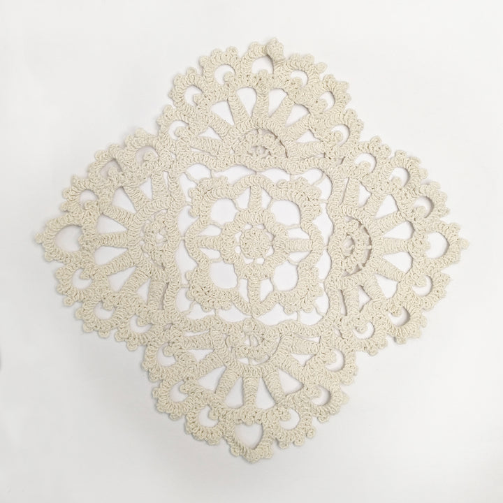 Diamond-Shaped Crochet Doily Patch