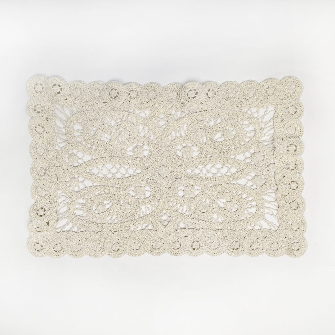 Rectangular Crochet Doily Patch