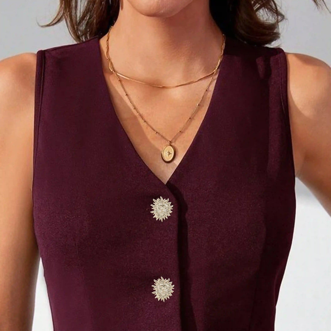 Starburst Sunburst Design Metal Buttons | 35mm(55L)