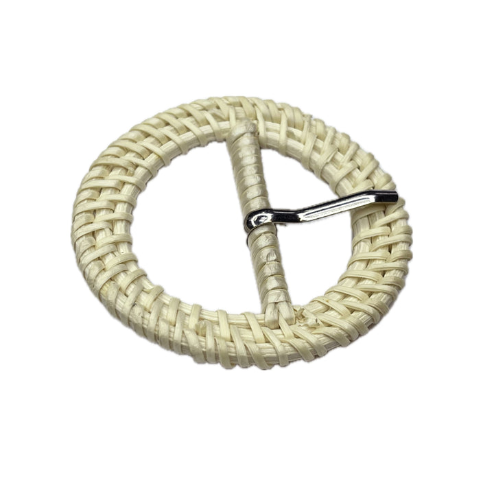 Prong Woven Wonder Raffia buckle for Versatile Fashion Picks