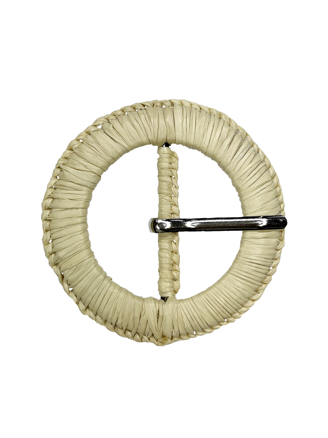 Prong Natural Elegance Raffia Buckle