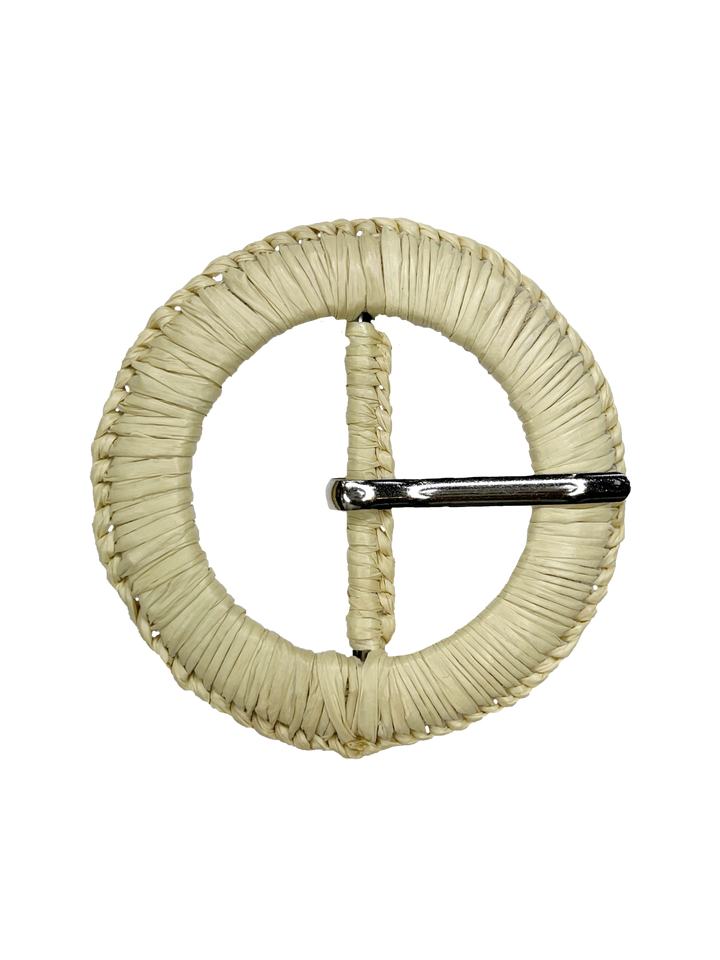 Prong Natural Elegance Raffia Buckle