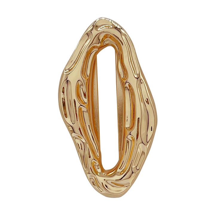 Organic Shaped Gold Buckle