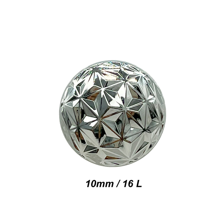 Geometric Metal Buttons for Clothing and Crafts