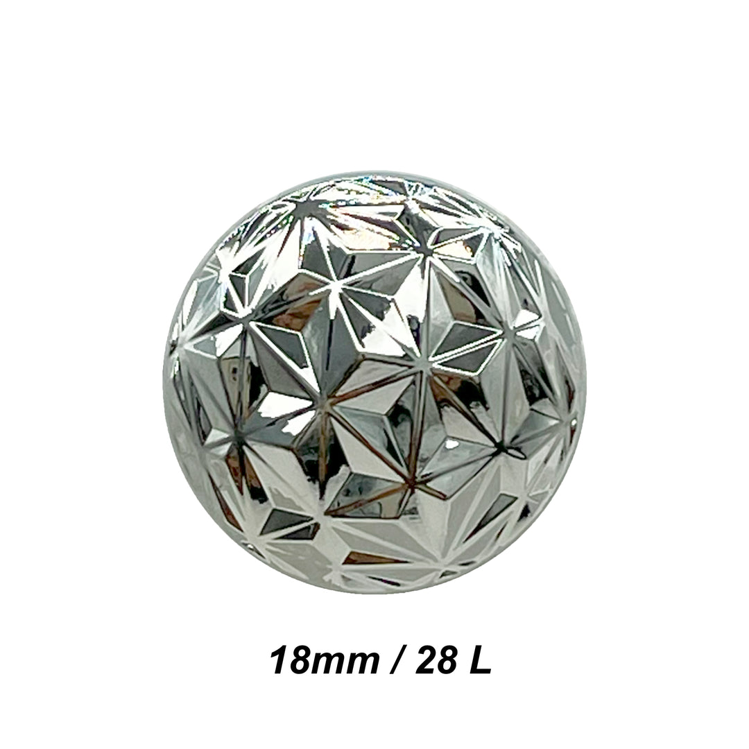 Geometric Metal Buttons for Clothing and Crafts