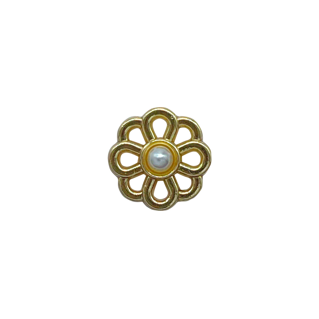 Decorative Flower Metal Buttons