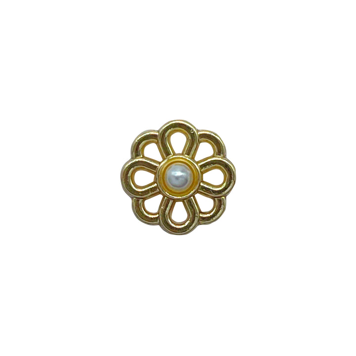 Decorative Flower Metal Buttons