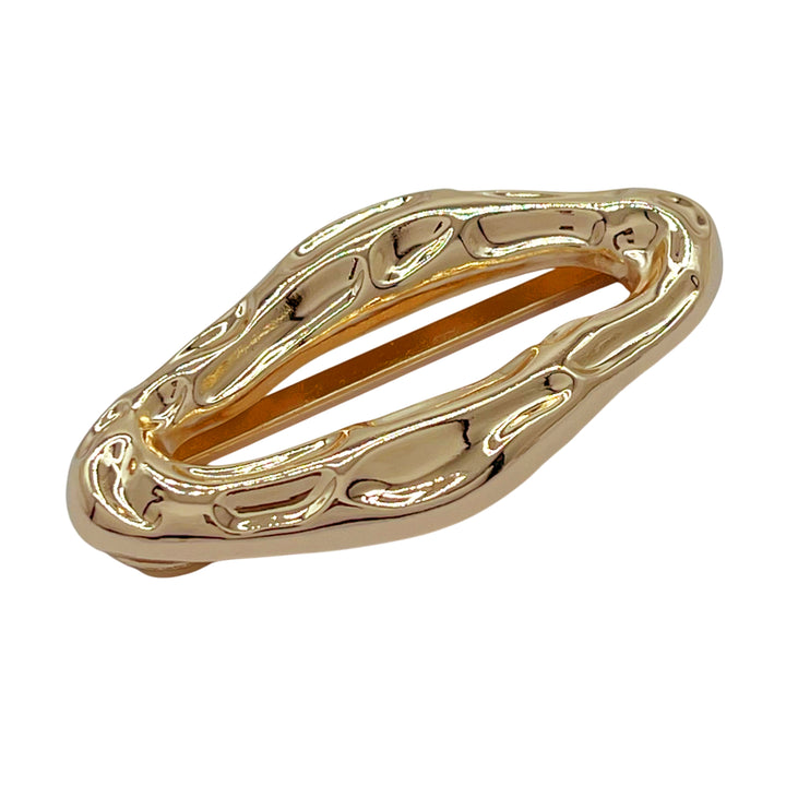 Organic Shaped Gold Buckle