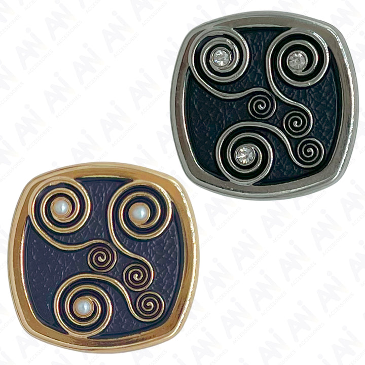 Decorative Pearl Apparel Metal Buttons