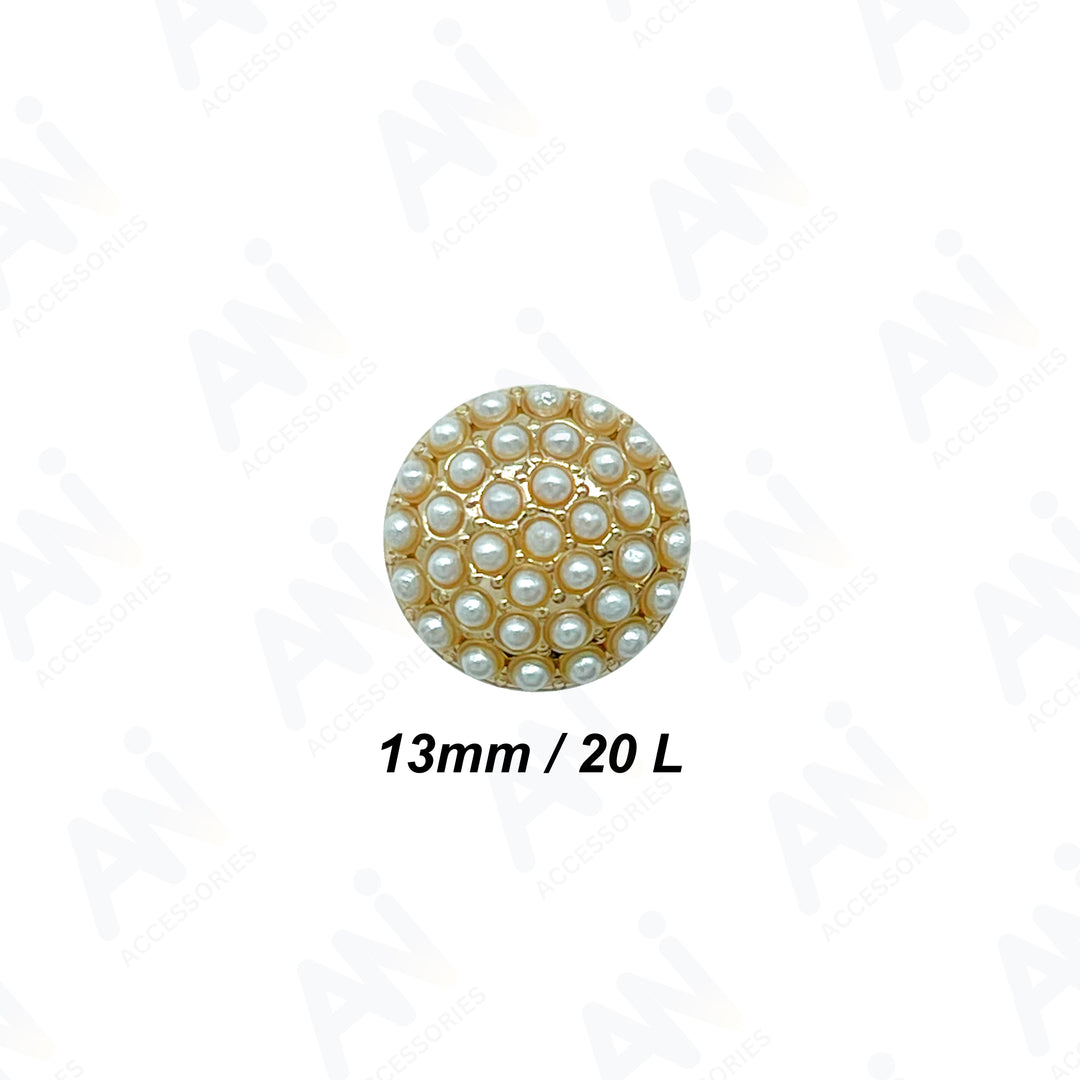 Decorative Pearl Button for Clothing and Crafting