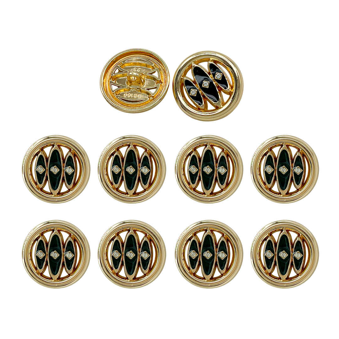 Inlay Design Metal Buttons