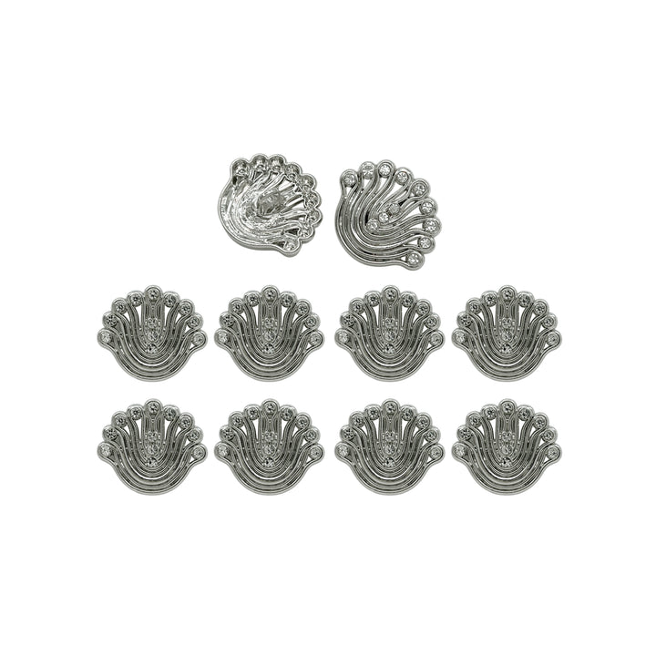 Elegant Rhinestone Metal Buttons